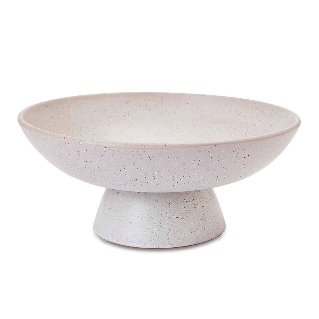 Ceramic Pedestal Bowl  || Speckle