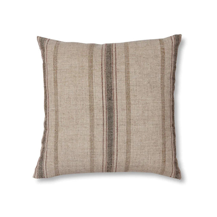 Murray Stripe Cushion Olive/Rust