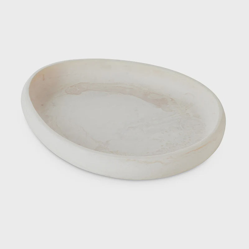 Resin Platter - Large | Cream