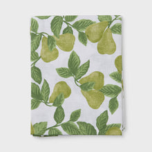 Load image into Gallery viewer, Pear Tree Green Tablecloth
