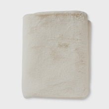 Load image into Gallery viewer, Arctic Cream Fur Throw
