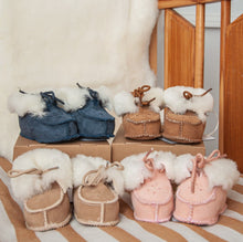 Load image into Gallery viewer, Sheepskin Baby Booties| Walnut
