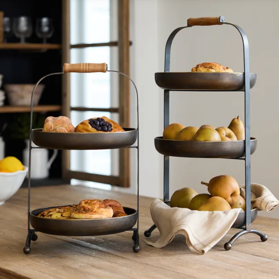 2 Tier Metal Stand || French Country Collections