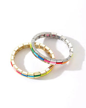 Load image into Gallery viewer, Colourful Enamel Stacking Bracelet

