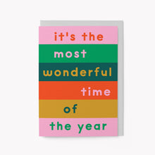 Load image into Gallery viewer, It's the most wonderful time of year | Christmas Card
