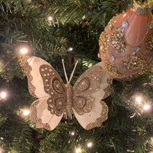 Load image into Gallery viewer, Luxe Cream + Champagne Butterfly Tree Decor | Set 3
