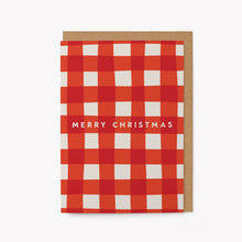 Load image into Gallery viewer, Merry Christmas | Gingham Card
