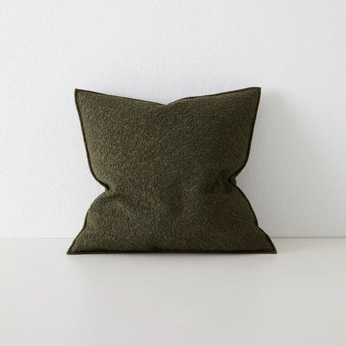Olive Boucle Cushion with inner included from weave home