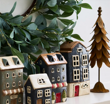 Load image into Gallery viewer, Tea Light Ceramic Shop in Navy
