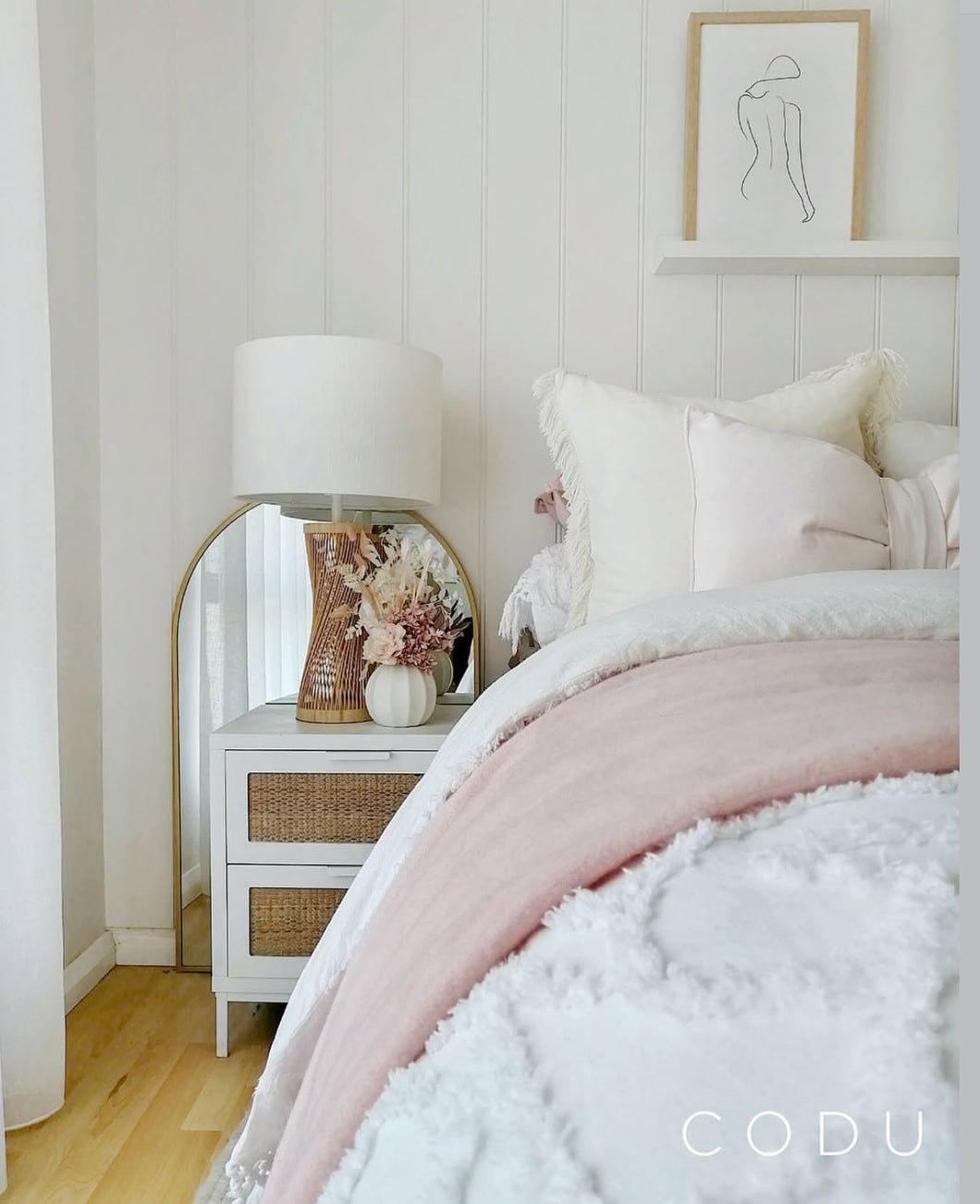 Oxford Merino Throw | Blush