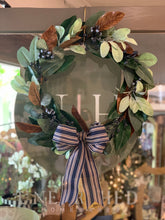 Load image into Gallery viewer, Magnolia Blueberry Wreath
