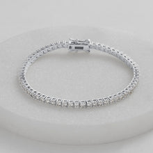 Load image into Gallery viewer, Dani Tennis Bracelet | Silver 18cm || Zafino
