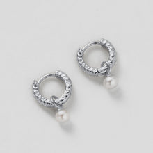 Load image into Gallery viewer, Emery Earring | Pearl + Silver
