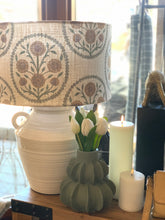 Load image into Gallery viewer, Large Ceramic Lamp with Linen Shade
