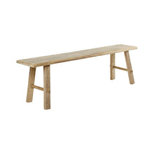 Load image into Gallery viewer, Long Recycled timber vintage Teak Bench
