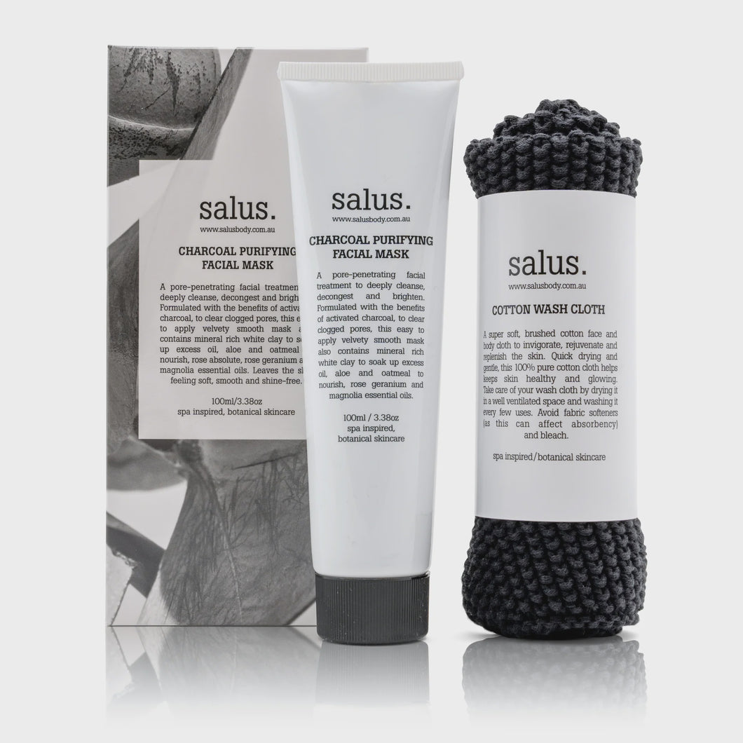 Charcoal Purifying Facial Mask Set | SALUS