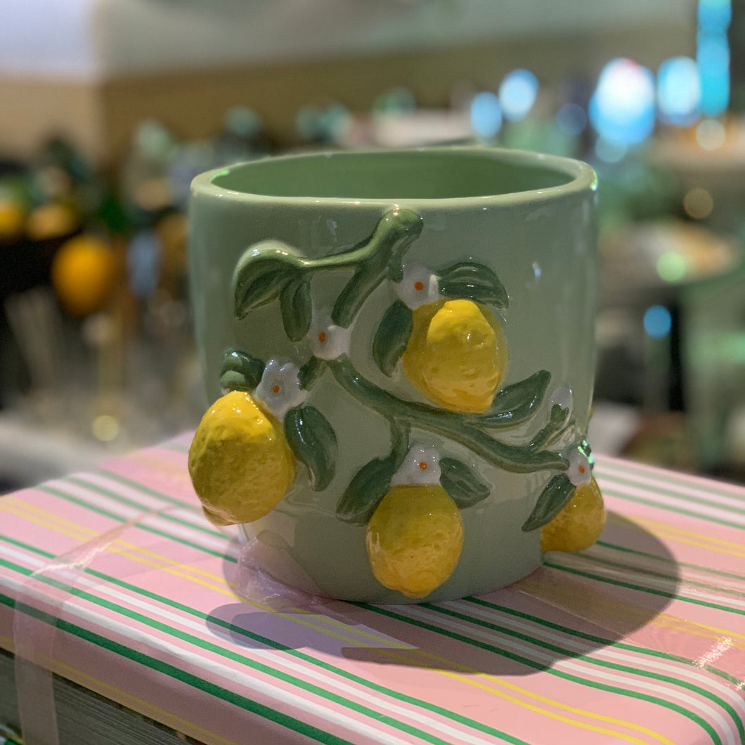 Lemon Planter Pot