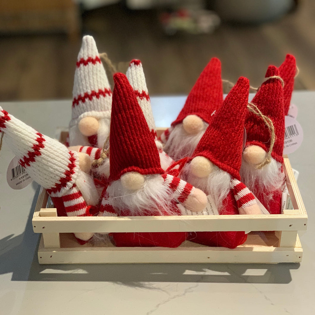 Gnome Santas | Red + White