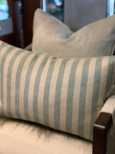 Load image into Gallery viewer, Herringbone Pure French Linen Cushion - Off White
