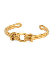Load image into Gallery viewer, Cecile Buckle Cuff Bangle
