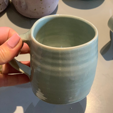 Load image into Gallery viewer, Handmade Pale Sea Green Glaze Mug | Rebecca Dowling
