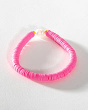 Load image into Gallery viewer, Pearl Pop Heishi Bead Bracelet
