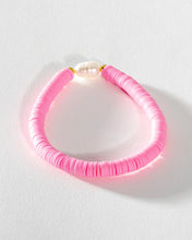 Load image into Gallery viewer, Pearl Pop Heishi Bead Bracelet
