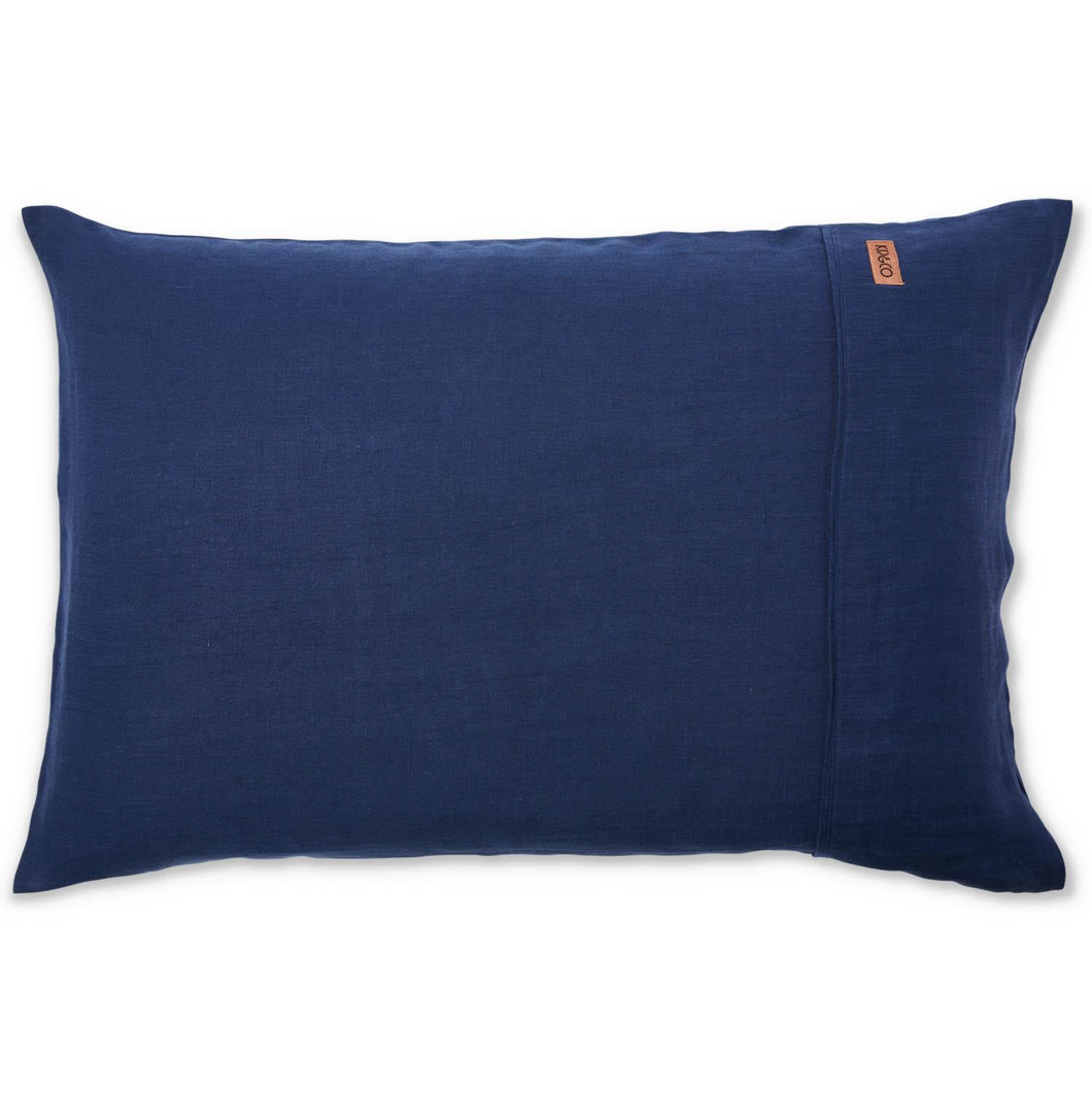 Indigo Linen Pillowcases || Kip and Co