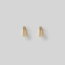 Load image into Gallery viewer, Jean Gold Huggie Earrings
