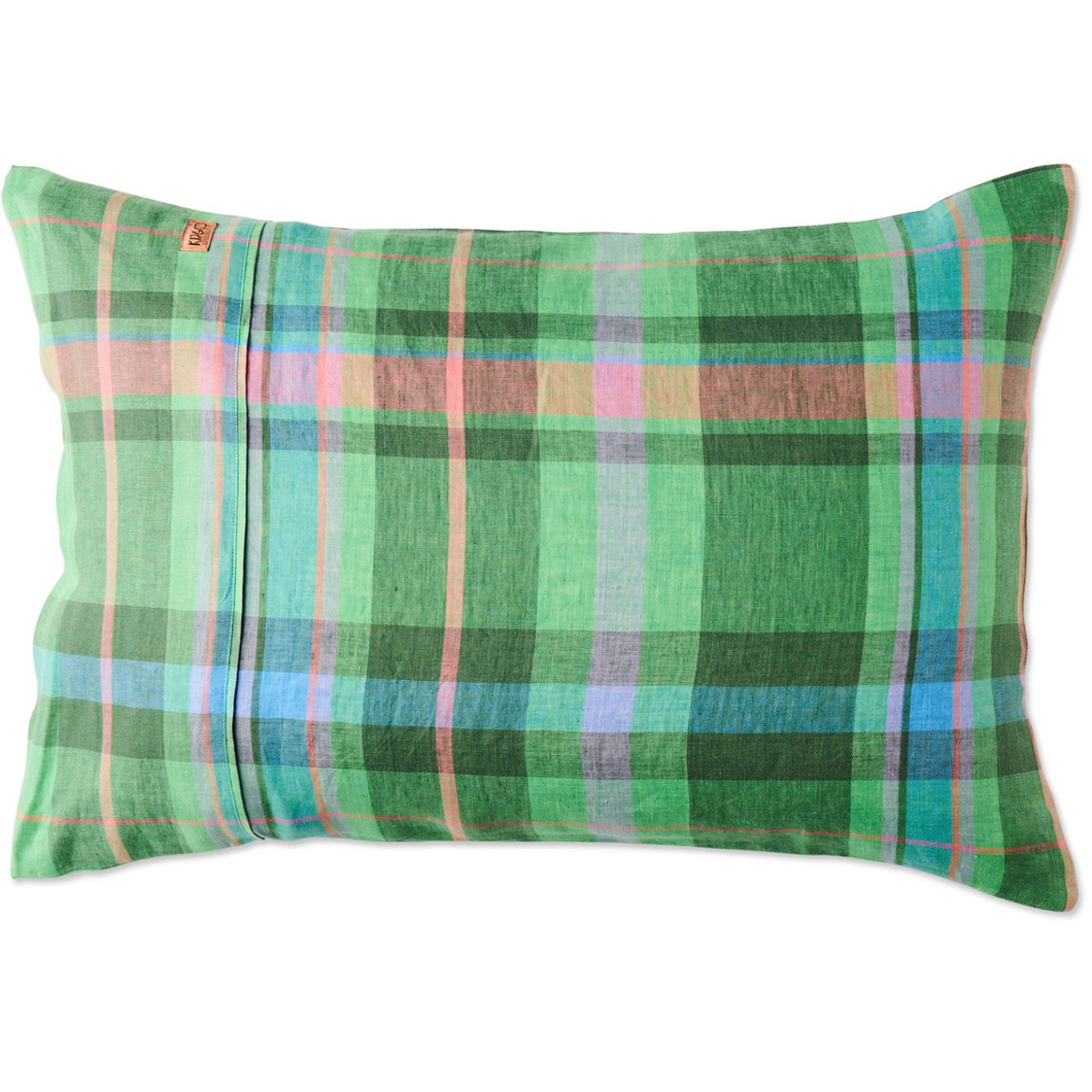 Jewel of the Nile Tartan Linen Pillowcase Set | Kip and Co