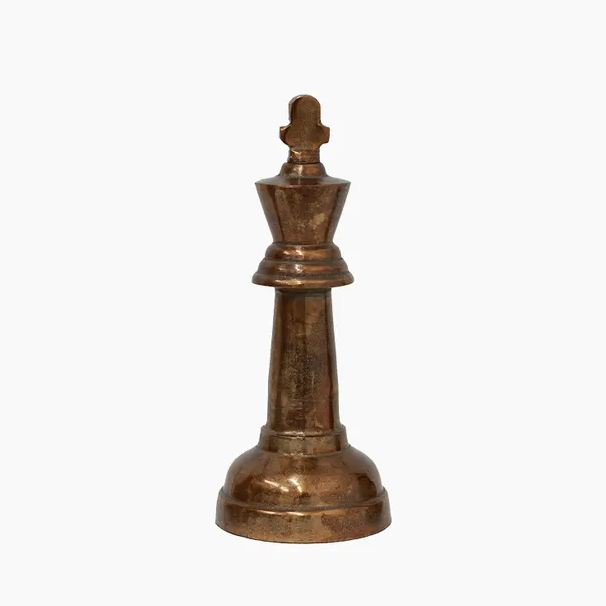 King Decorative Chess Object | Copper