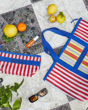 Load image into Gallery viewer, Isola Bella Recycled Nylon Beach Bag + Pouch Set
