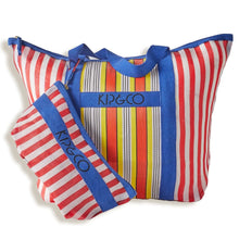 Load image into Gallery viewer, Isola Bella Recycled Nylon Beach Bag + Pouch Set
