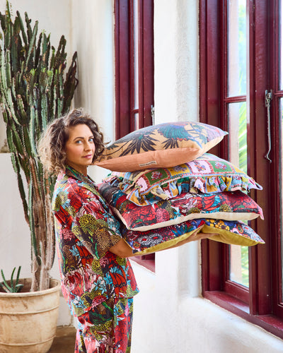 Kip and Co bush Native large cushion with recycled PET inner.