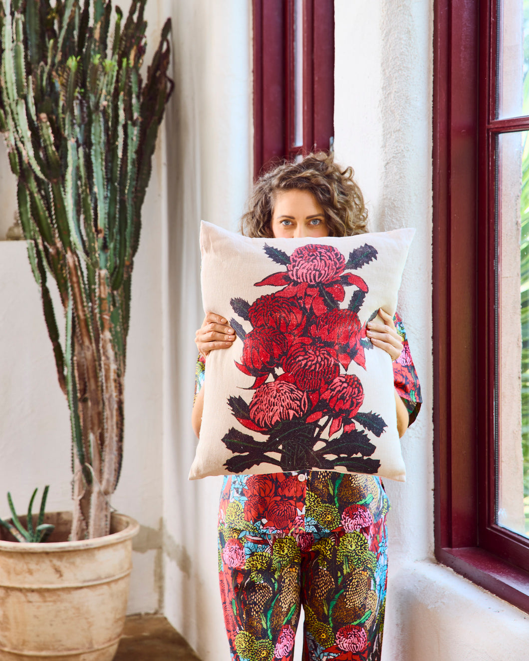 Kip & CO X Margaret Preston | Warratah Cushion