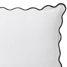 Load image into Gallery viewer, Linen Scallop Cushion - Blanc | Paloma Living
