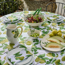 Load image into Gallery viewer, Pear Tree Green Tablecloth
