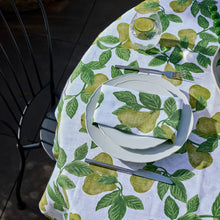 Load image into Gallery viewer, Pear Tree Green Tablecloth
