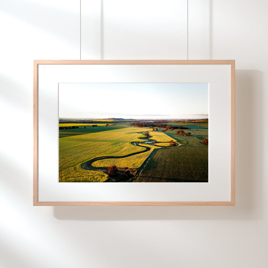 MURRAYS CREEK BY Xan MacAlpine of the Social Herd, exclusively framed for Unearthed Homewares