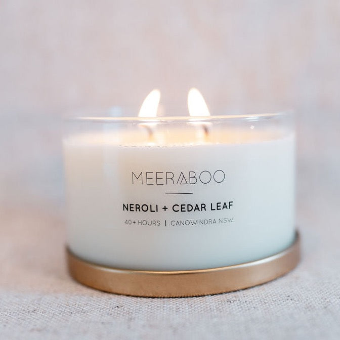 Neroli and Cedar Leaf, Meeraboo Candles at Unearthed Homewares