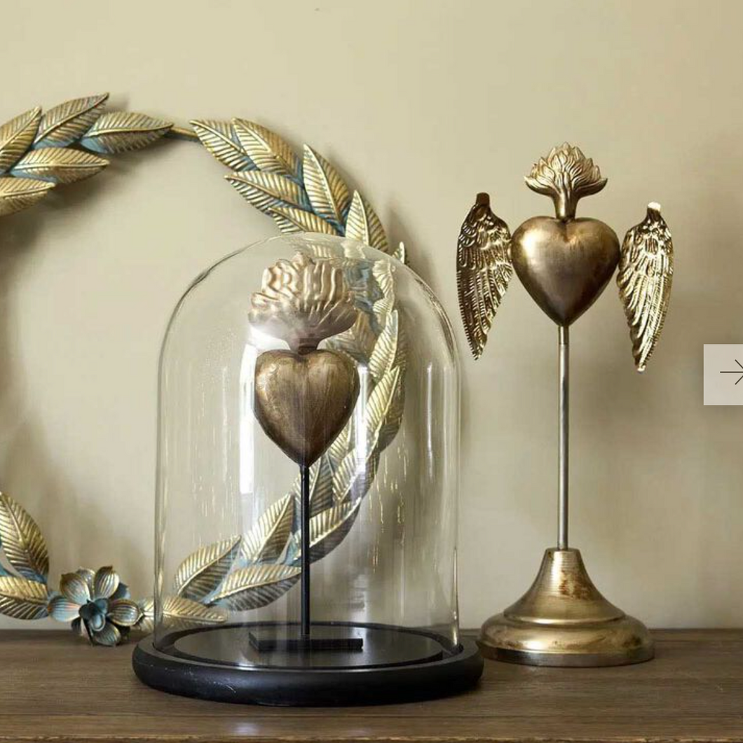 French Country Milagro Heart with Wings