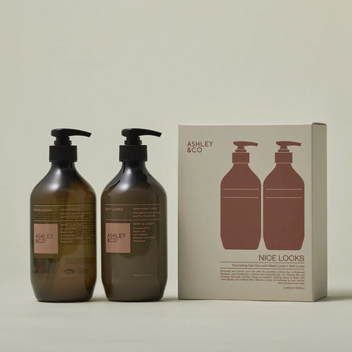 Ashley and Co are a NZ Company , sustainable and natural. Shampoo and Conditioner. gift set