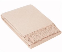 Load image into Gallery viewer, Oxford Merino Throw | Blush
