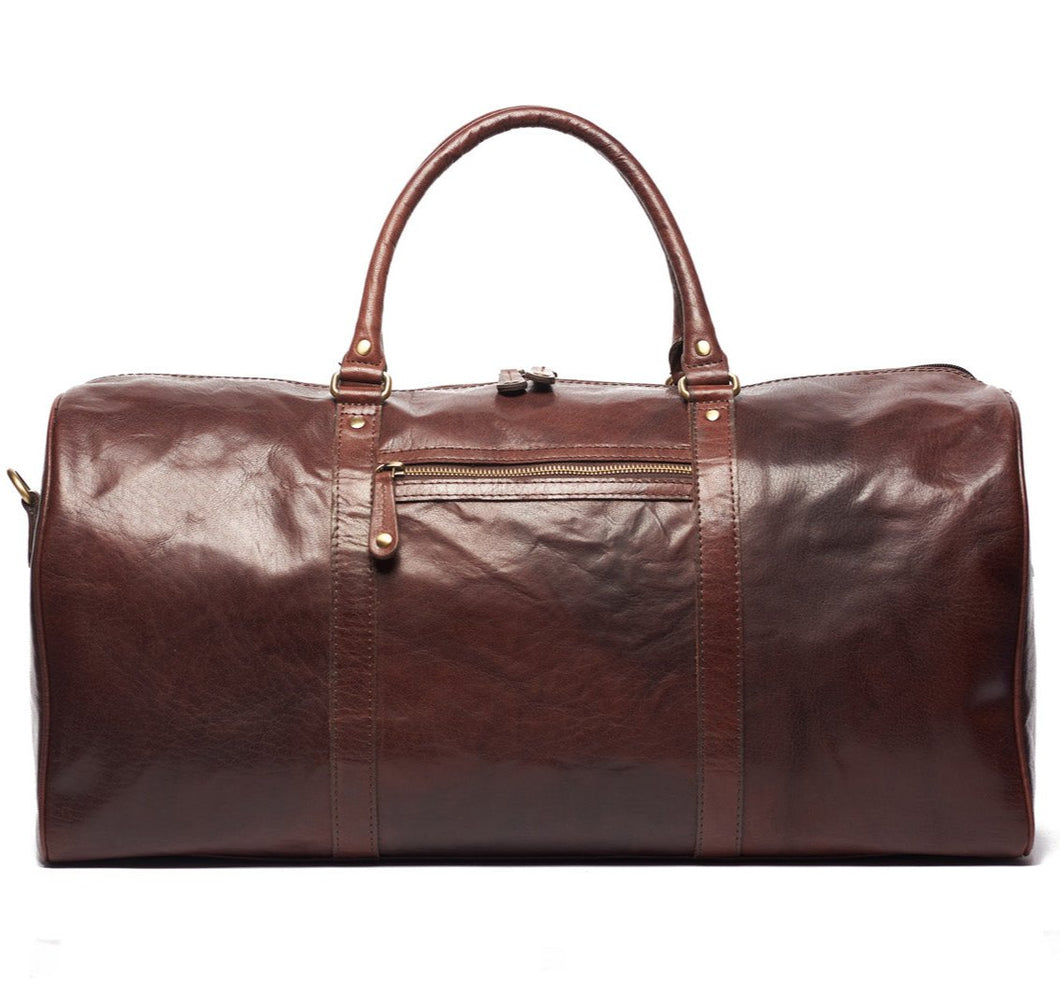 London Weekend Leather Bag | Brown