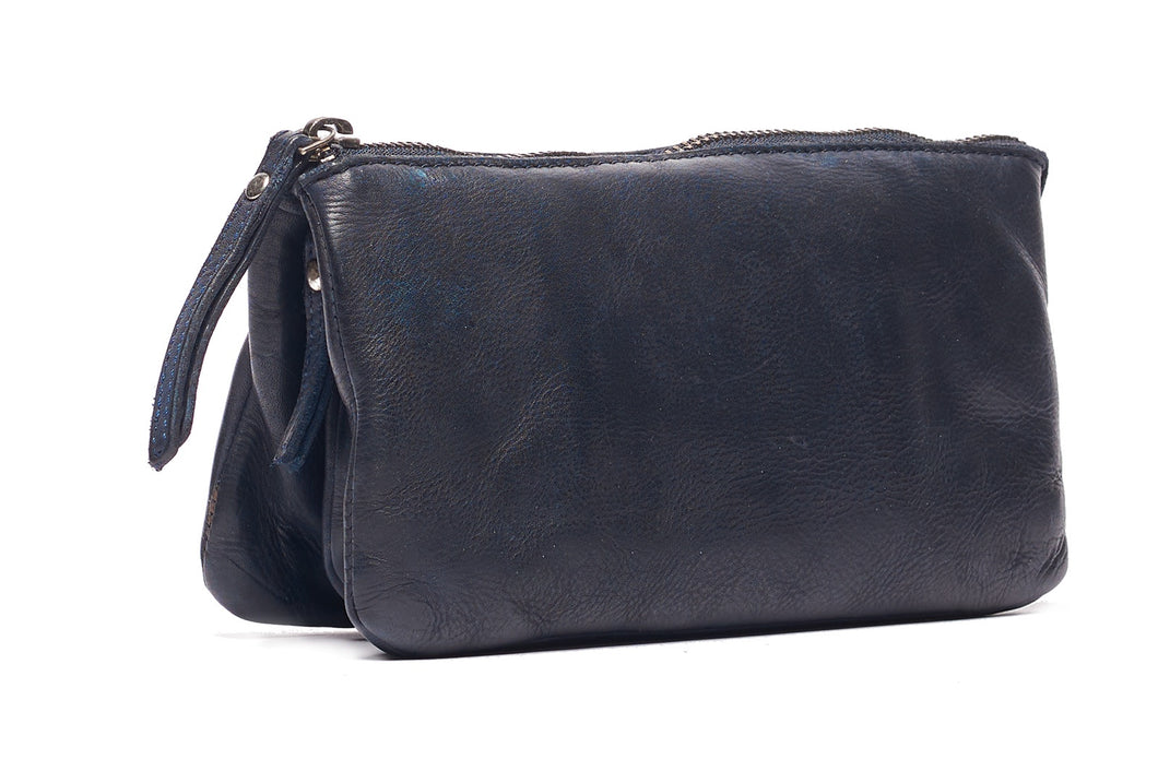 Paola - Leather Bag Navy