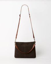 Load image into Gallery viewer, JuJu &amp; Co - Suede Messenger | Chocolate
