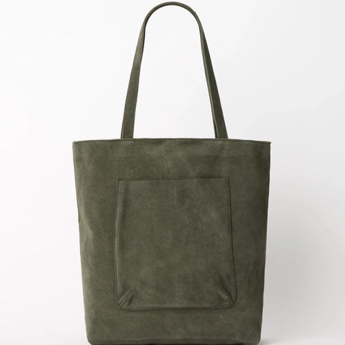 juju and co suede tote in olive