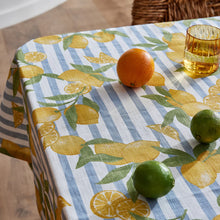 Load image into Gallery viewer, Lemon Stripe Tablecloth
