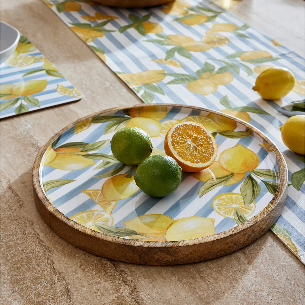 Lemons Round Platter