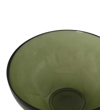 Load image into Gallery viewer, Vintage Olive Green Glass Bowl
